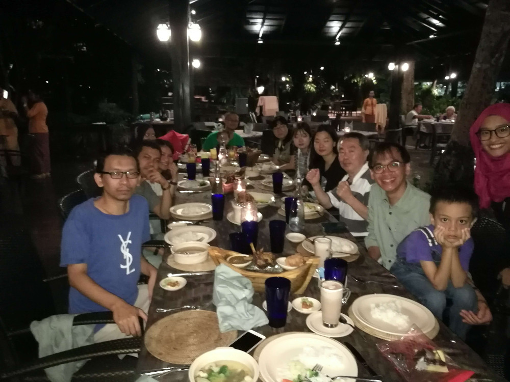 Our dinner on the first night at Tepian Laut