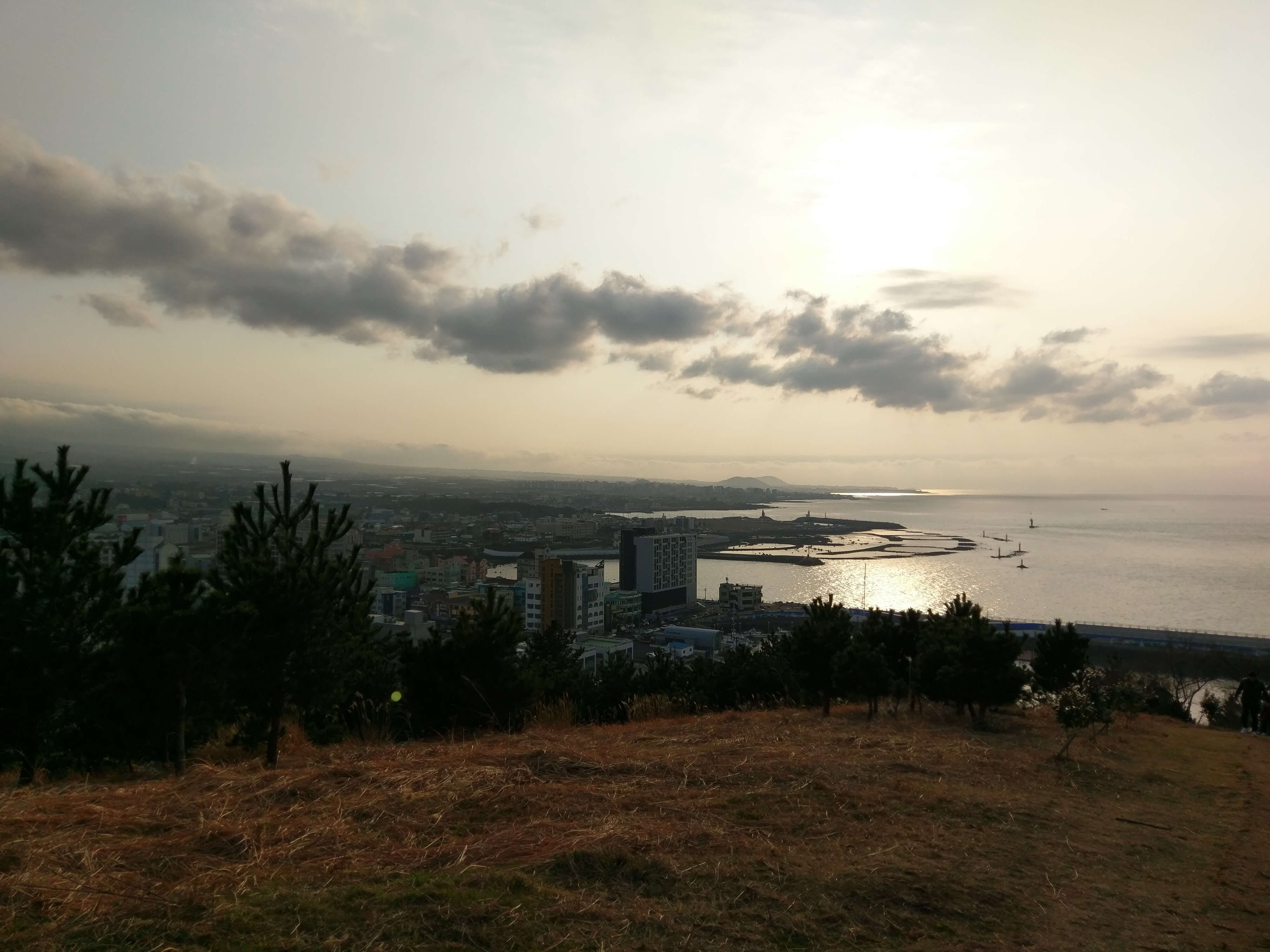 Hillside view of Jeju