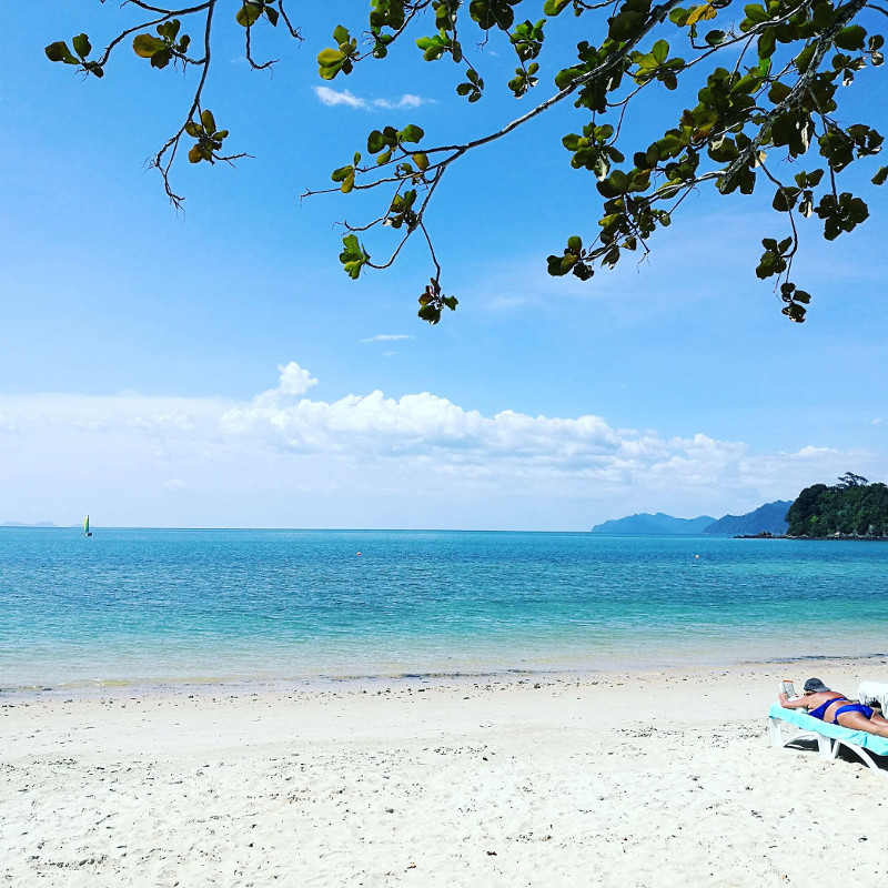 How the beach looked like in
Langkawi