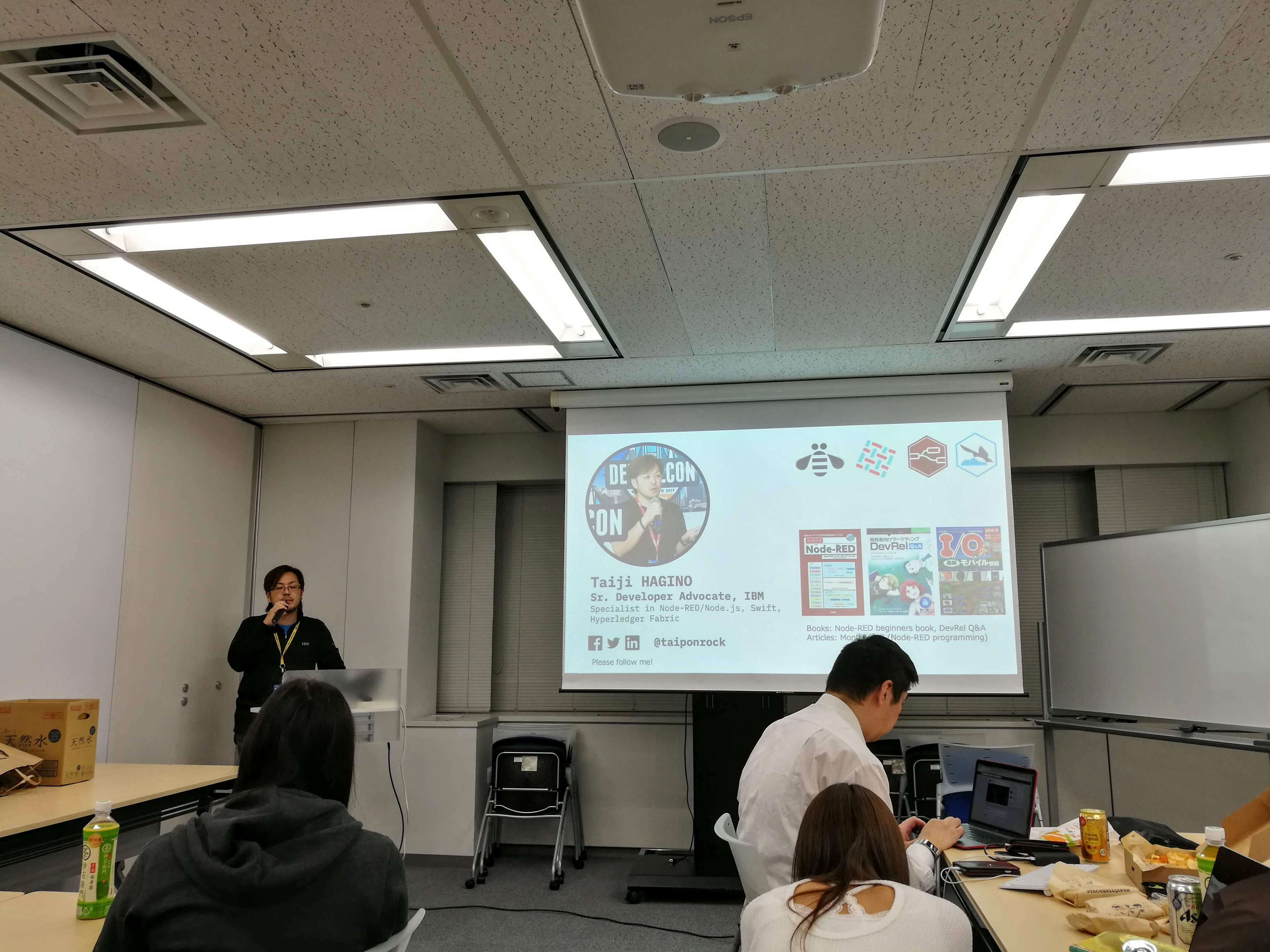 Taiji HAGINO from IBM presenting