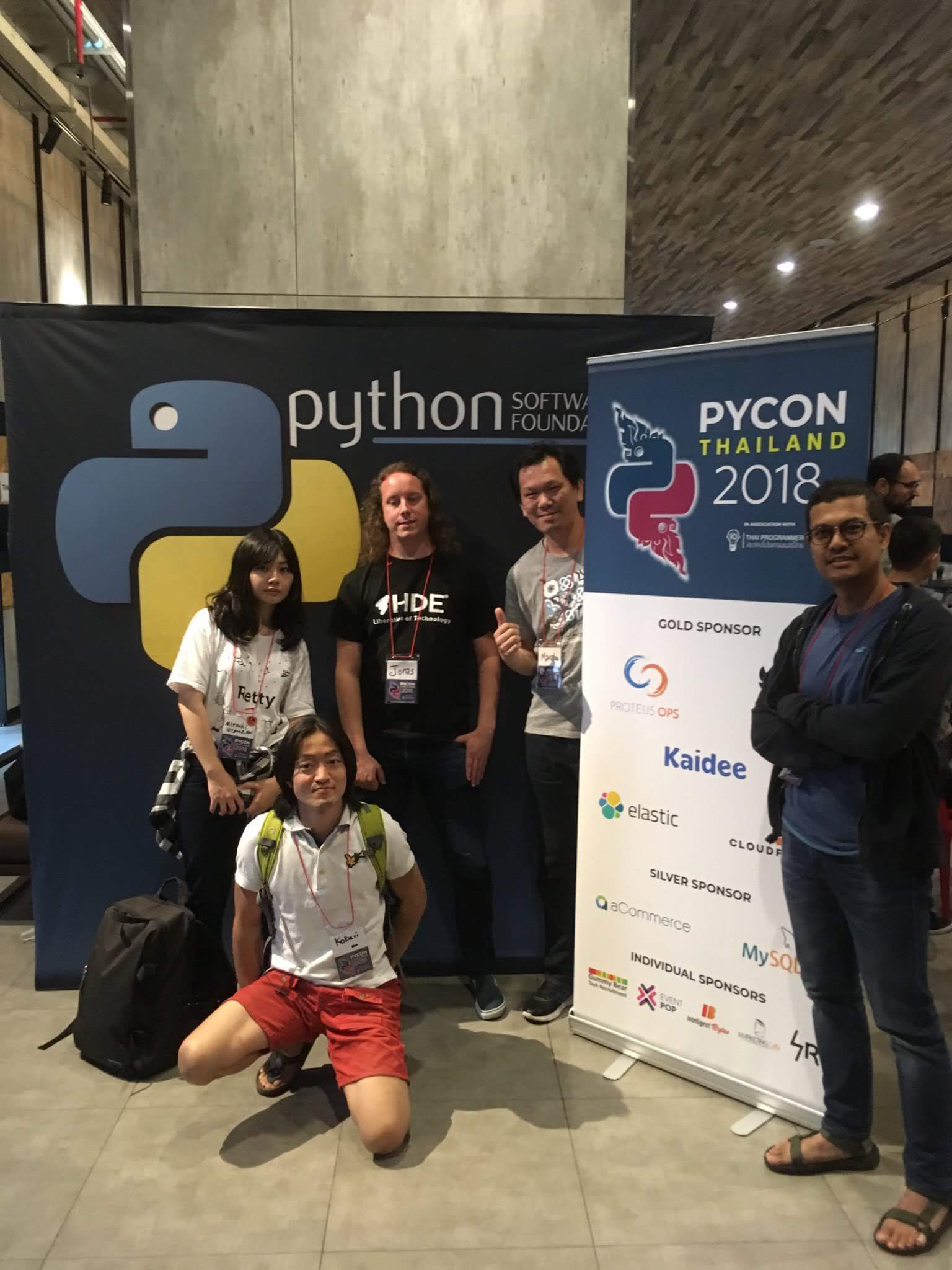 JP attendees at PyCon Thai 2018